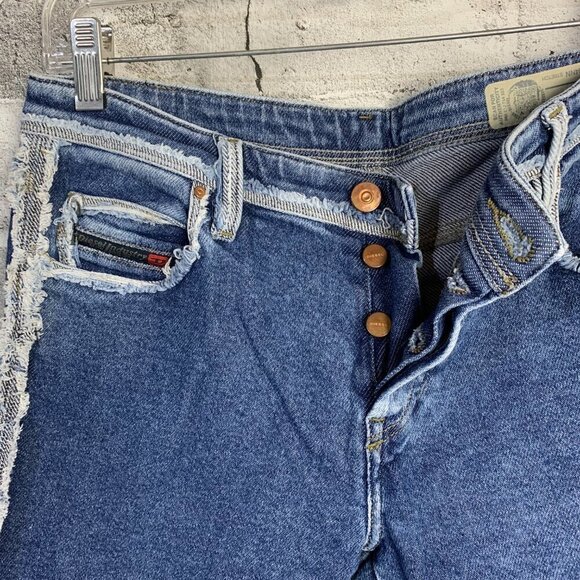 Diesel Babhila-Sp Slim Skinny Regular Waist Denim Mid-Rise Jeans - Picture 2 of 14